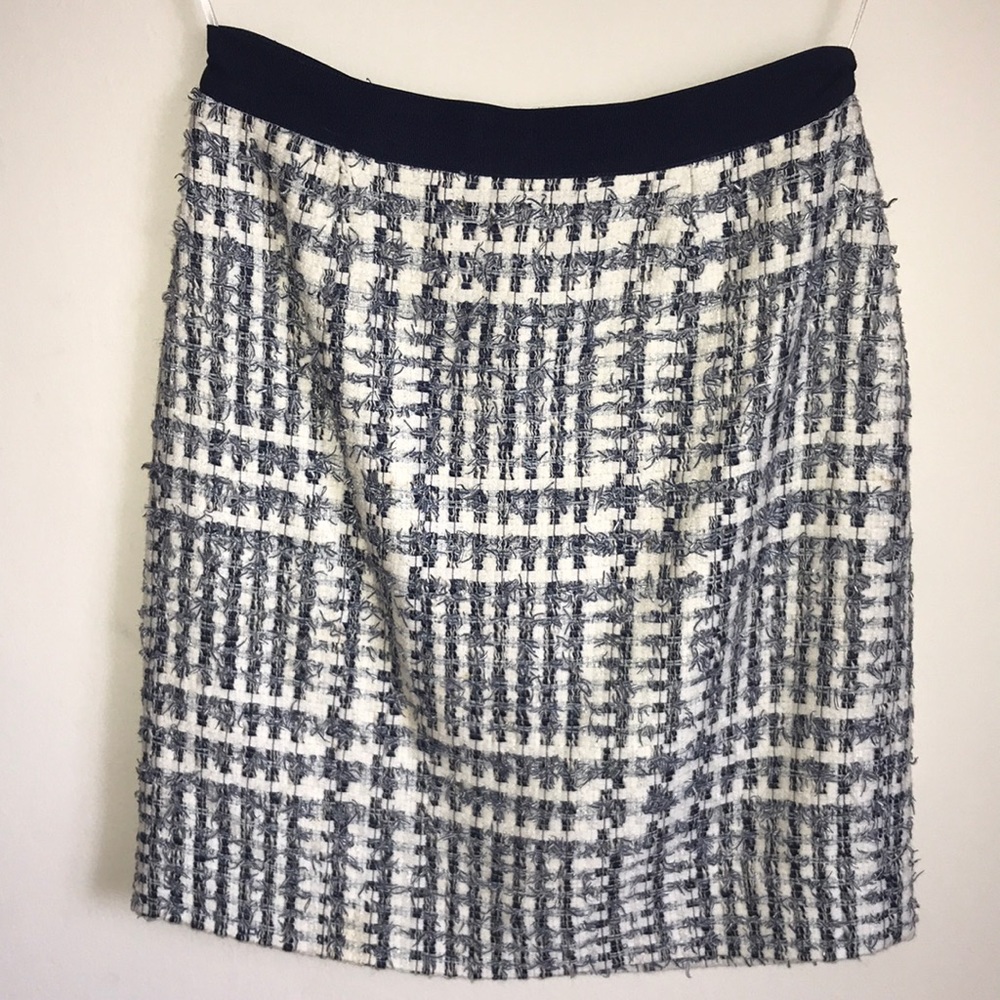 Navy blue and white Kate Spade skirt sz 2